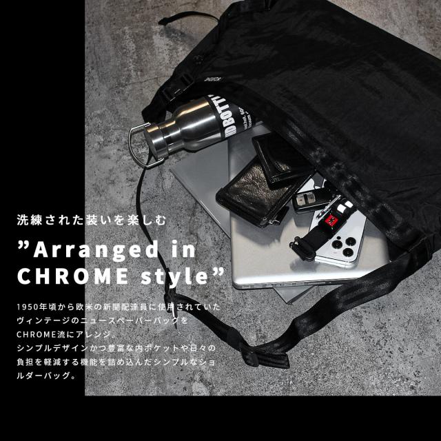 商品レビューで+5%｜クローム インダストリーズ ニュースペーパー メッセンジャーバッグ 26L B4 ブラック CHROME INDUSTRIES MESSENGER BJ015