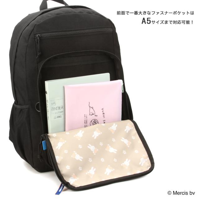 商品レビューで+5%｜メイオーシャン リュック 28L 通学 大容量 軽量 黒 男子 女子 中学生 高校生 部活 大きめ スクールバッグ A4 ミッフィー スヌーピー クロミ 限定コラボ MEI OCEAN MIFFY SNOOPY KUROMI 62062 62065 62068_11
