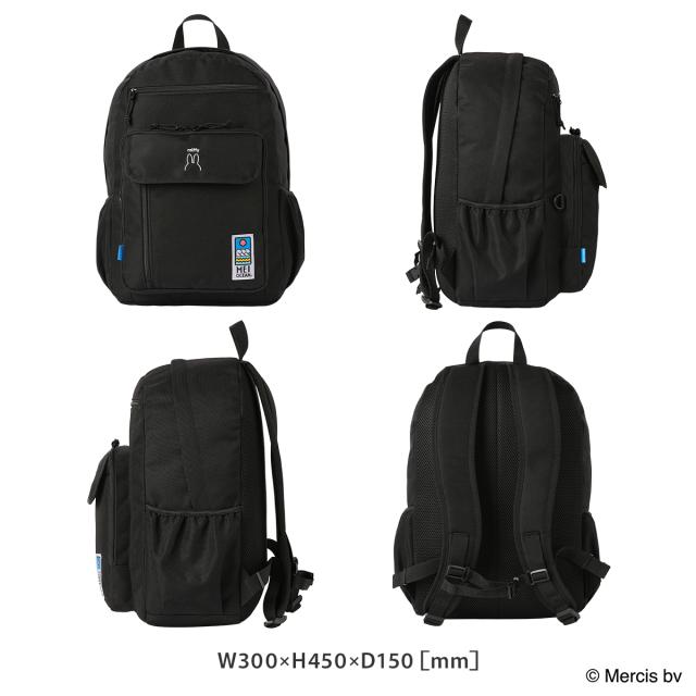 商品レビューで+5%｜メイオーシャン リュック 28L 通学 大容量 軽量 黒 男子 女子 中学生 高校生 部活 大きめ スクールバッグ A4 ミッフィー スヌーピー クロミ 限定コラボ MEI OCEAN MIFFY SNOOPY KUROMI 62062 62065 62068_5