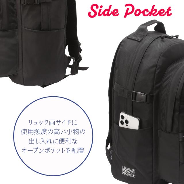 商品レビューで+5%｜コンバース リュック 35L 通学 男子 女子 女子高生 高校生 中学生 大容量 黒 通学リュック スクールリュック スクールバッグ 女の子 おしゃれ コネクト A4 B4 Converse 20107_9