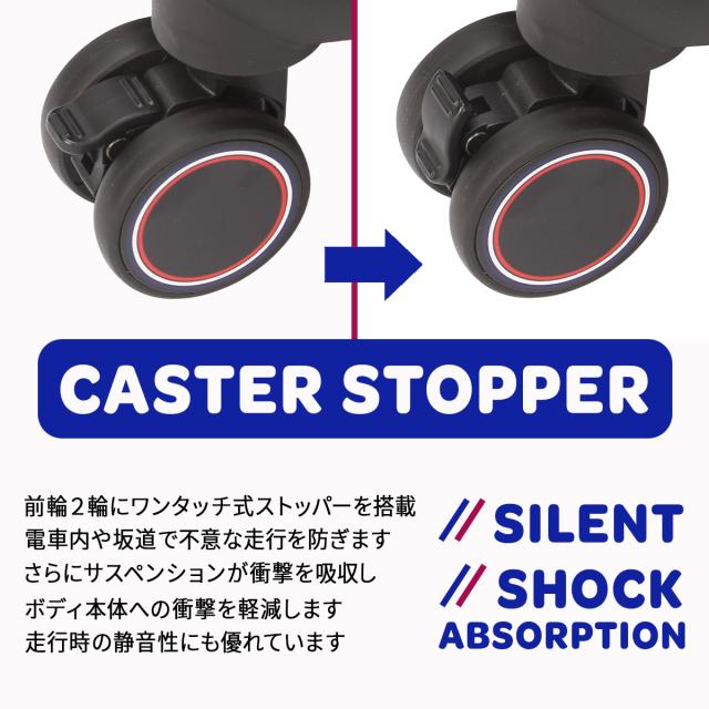 商品レビューで+5%｜フィラ コア スーツケース 機内持ち込み Sサイズ SS 37L 42L 拡張機能 軽量 ストッパー付き フロントオープン FILA CORE 260-1601_7