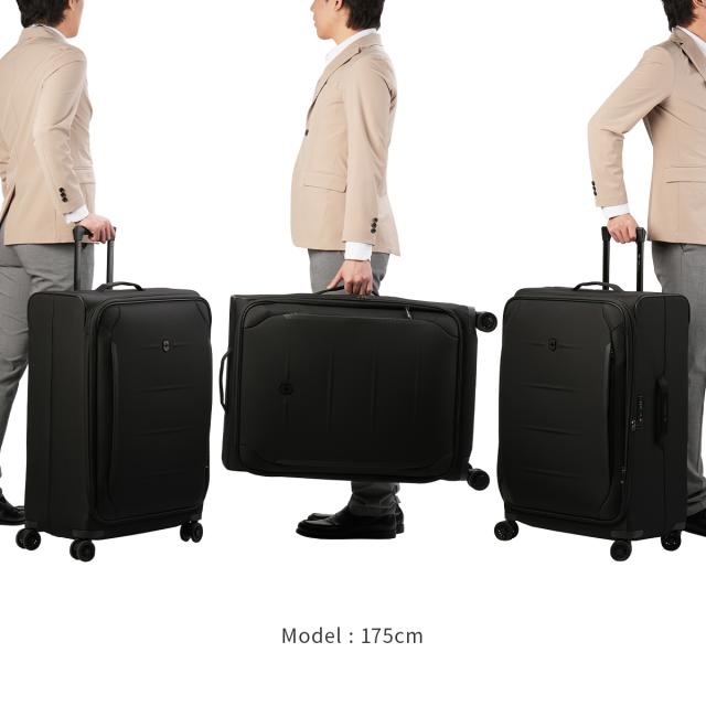 商品レビューで+5%｜ビクトリノックス クロスライト キャリーケース ソフト ビジネスキャリー スーツケース メンズ 106L 110L VICTORINOX Crosslight 612421_3