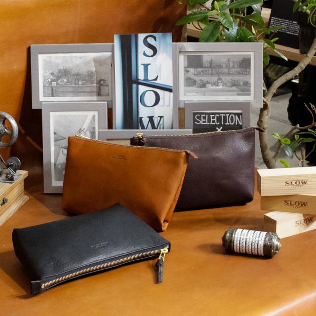 商品レビューで+5%｜スロウ ボーノ ポーチ 本革 日本製 メンズ
