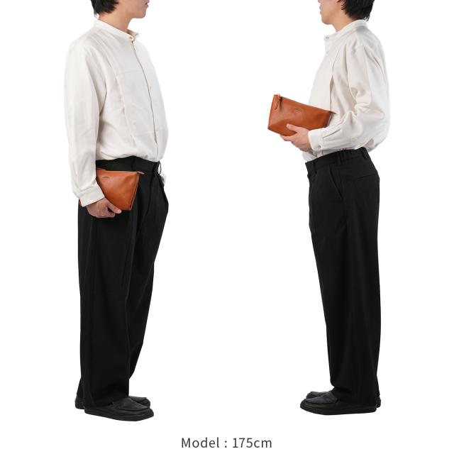 商品レビューで+5%｜スロウ ボーノ ポーチ 本革 日本製 メンズ