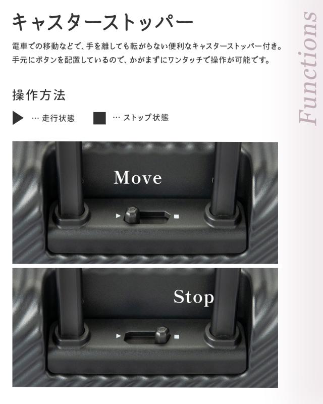 商品レビューで+5%｜エース ハント ココント スーツケース 機内持ち込み Sサイズ SS フロントオープン ストッパー付き 36L 44L 拡張機能 女性 軽量 可愛い かわいい 2泊3日 HaNT KOKONT 05511 キャリーケース_10