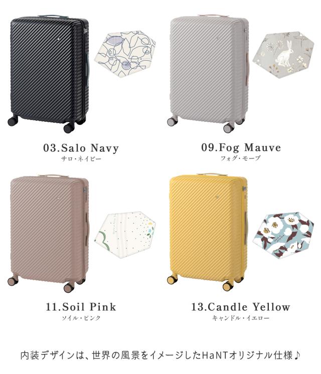 商品レビューで+5%｜エース ハント ココント スーツケース Mサイズ 58L ストッパー付き 女性 軽量 中型 可愛い かわいい HaNT KOKONT 05514 キャリーケース_2