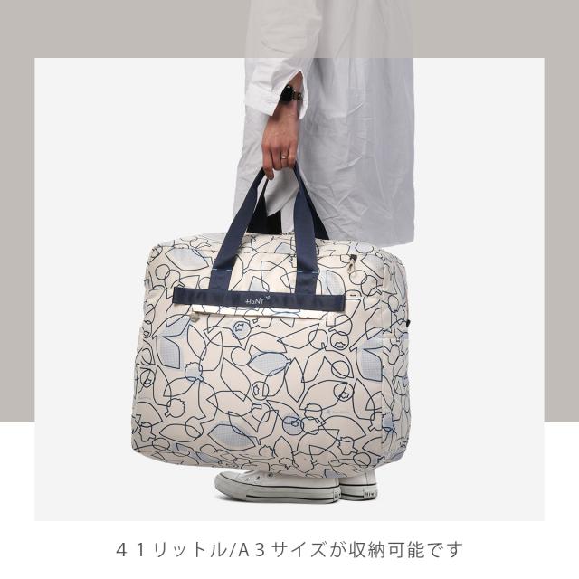 商品レビューで+5%｜エース ハント ボストンバッグ パッカブル ポケッタブル 折りたたみ レディース ブランド ダッフルバッグ サブバッグ 軽量 41L A3 ACE HaNT 17722_7