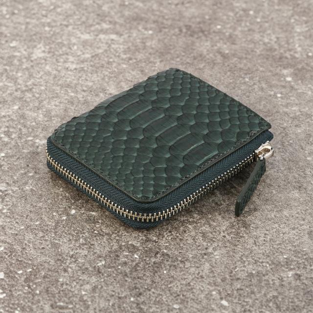 商品レビューで+5%｜イズイット パイソン 二つ折り財布 メンズ レディース ブランド レザー 本革 IS/IT Python 983604_12