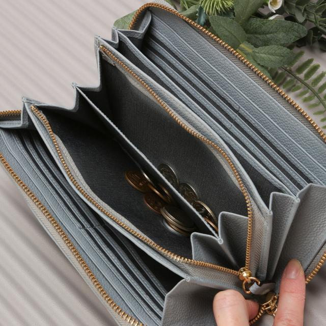 商品レビューで+5%｜マリクレール カルーゼル 財布 長財布 本革 レディース ラウンドファスナー marie claire Carrousel 88648_9
