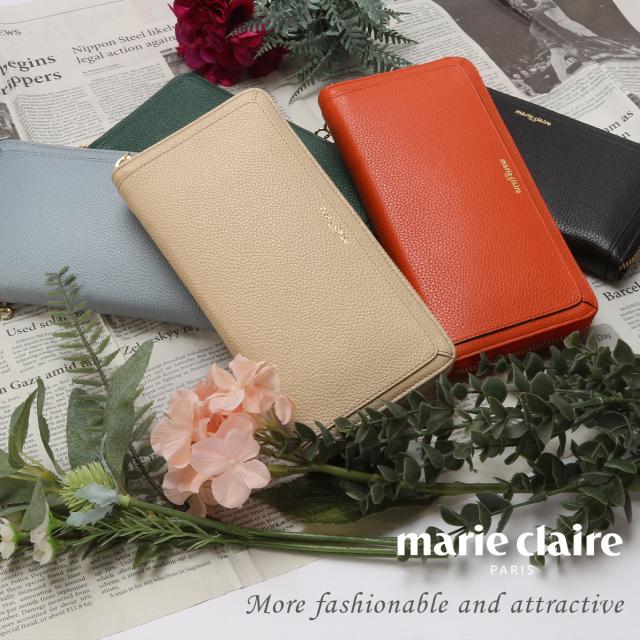 商品レビューで+5%｜マリクレール カルーゼル 財布 長財布 本革 レディース ラウンドファスナー marie claire Carrousel 88648_1