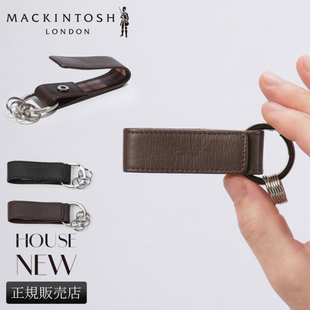 商品レビューで+5%｜マッキントッシュ ロンドン ハウス キーリング キーホルダー メンズ ブランド レザー 本革 MACKINTOSH LONDON House 6060085