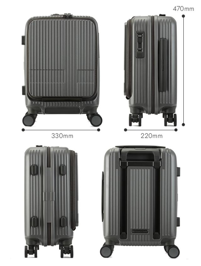 商品レビューで+5%｜2年保証｜イノベーター スーツケース LCC 機内持ち込み SSサイズ 21L フロントオープン INNOVATOR INV30 新作_6