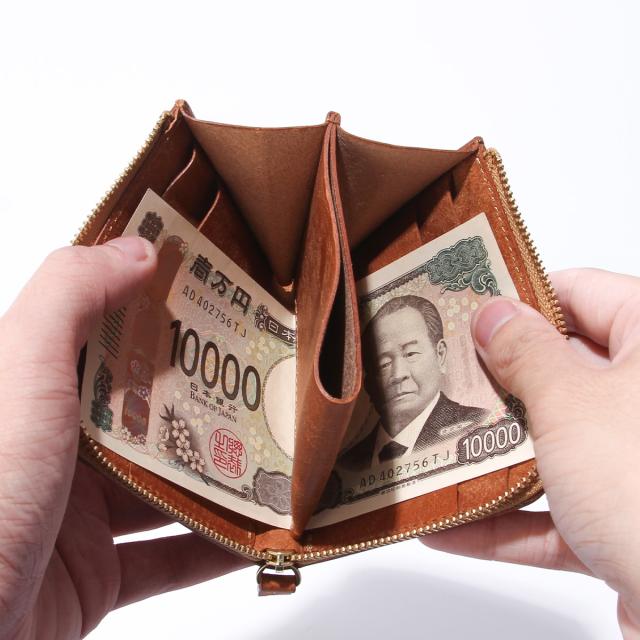 商品レビューで+5%｜ゼタ 財布 ミニ財布 ミニウォレット プレブロレザー 本革 日本製 L字ファスナー お札が折れない 化粧箱付き ZETTA zetta-002pb 商品レビューで+5%｜ゼタ 財布 ミニ財布 ミニウォレット