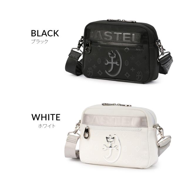 商品レビューで+5%｜カステルバジャック ショルダーバッグ メンズ ブランド 横型 薄型 薄マチ スリム 小さめ 斜めがけ ミニ A5 ウェット CASTELBAJAC WET 060151_2