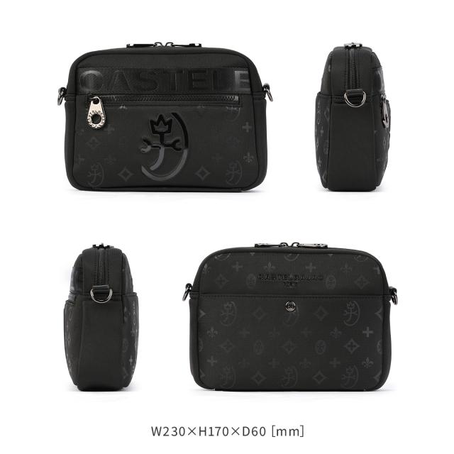 商品レビューで+5%｜カステルバジャック ショルダーバッグ メンズ ブランド 横型 薄型 薄マチ スリム 小さめ 斜めがけ ミニ A5 ウェット CASTELBAJAC WET 060151_3