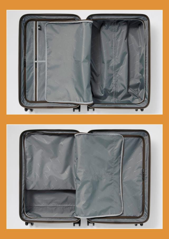 商品レビューで+5%｜エッジリンク スーツケース Mサイズ 64L 軽量 中型 フロントオープン トップオープン ストッパー 4輪 双輪 キャリーケース クルーズボックス EDGELINK CRUZBOX 05803_13