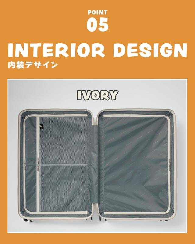 商品レビューで+5%｜エッジリンク スーツケース LLサイズ XLサイズ 101L 大型 大容量 軽量 フロントオープン トップオープン ストッパー 4輪 双輪 キャリーケース クルーズボックス EDGELINK CRUZBOX 05804_12