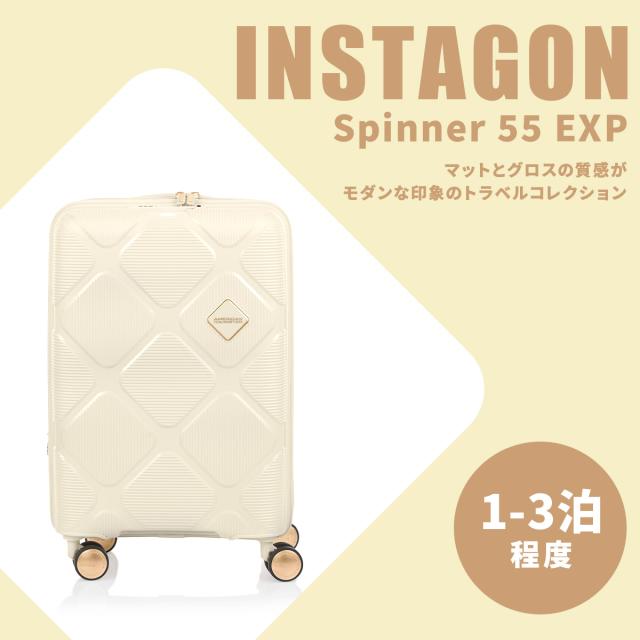 商品レビューで+5%｜アメリカンツーリスター インスタゴン スーツケース Sサイズ SS 機内持ち込み AmericanTourister INSTAGON ダークグレー：HJ4-78011_1