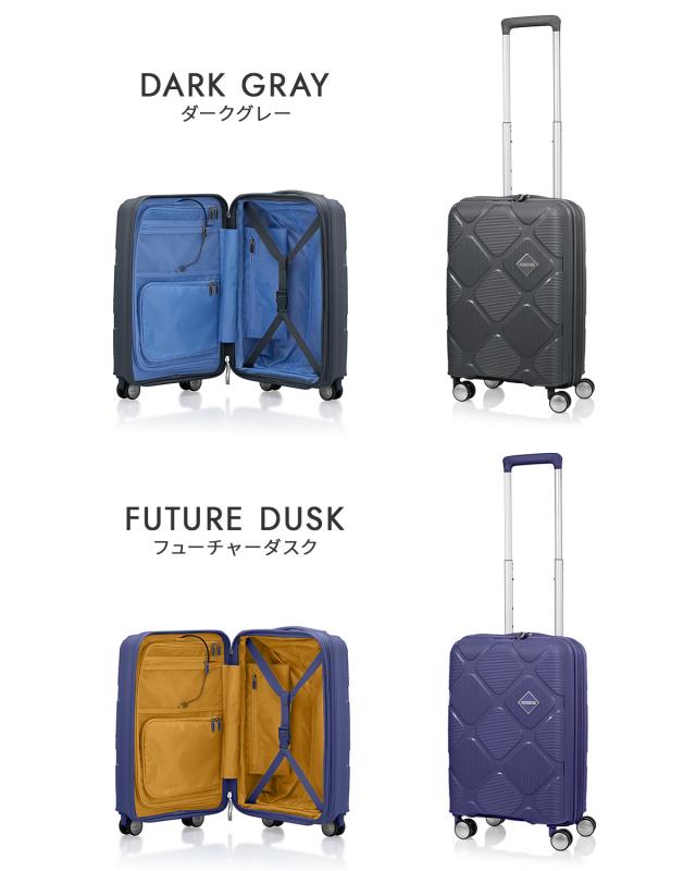 商品レビューで+5%｜アメリカンツーリスター インスタゴン スーツケース Sサイズ SS 機内持ち込み AmericanTourister INSTAGON ダークグレー：HJ4-78011_2