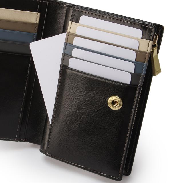 商品レビューで+5%｜タケオキクチ 二つ折り財布 ミドル財布 メンズ ブランド レザー 本革 大容量 大きめ ミドルウォレット イデア TAKEO KIKUCHI 756605_8
