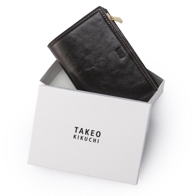 商品レビューで+5%｜タケオキクチ 二つ折り財布 ミドル財布 メンズ ブランド レザー 本革 大容量 大きめ ミドルウォレット イデア TAKEO KIKUCHI 756605_14