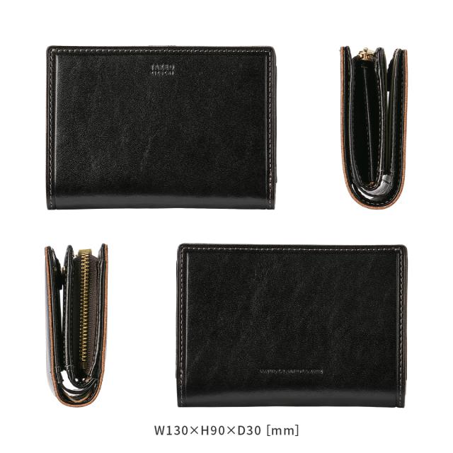 商品レビューで+5%｜タケオキクチ 二つ折り財布 ミドル財布 メンズ ブランド レザー 本革 大容量 大きめ ミドルウォレット イデア TAKEO KIKUCHI 756605_3
