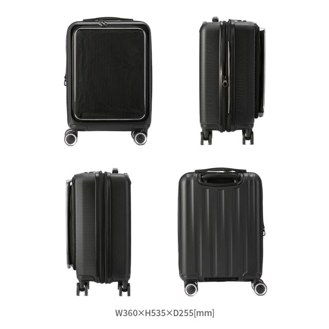 商品レビューで+5%｜ 推し活 スーツケース キャリーケース キャリーバッグ Sサイズ SS 34L/40L 機内持ち込み フロントオープン 痛バッグ 拡張機能付き 35958_1