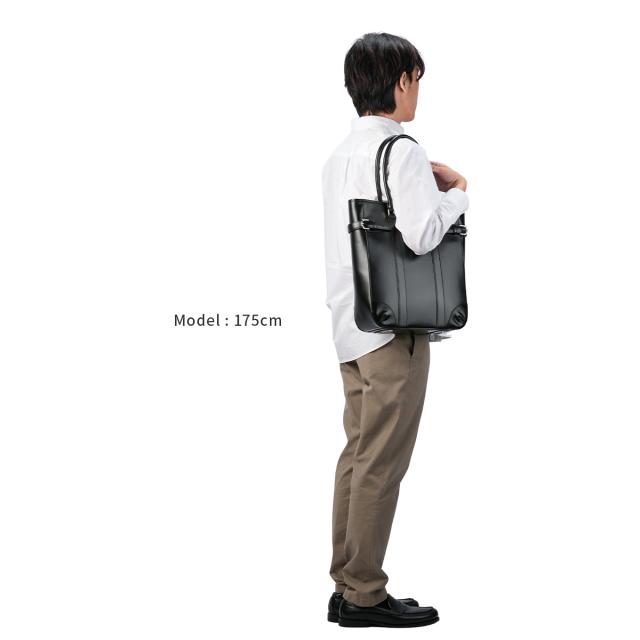 商品レビューで+5%｜ファイブウッズ トートバッグ メンズ ブランド レザー 本革 ファスナー付き 日本製 A4 FIVE WOODS GERARD 39492_4