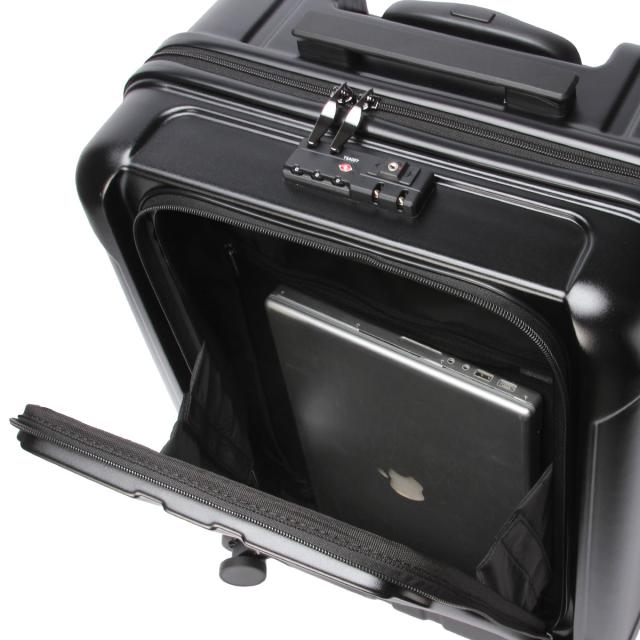 商品レビューで+5%｜グランプラス スーツケース Mサイズ 60L 軽量 中型 フロントオープン 4輪 双輪 キャリーケース キャリーバッグ クイック GRAND＋ 62-97240_4