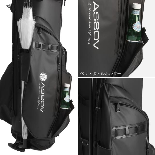 商品レビューで+5%｜アッソブ ゴルフ キャディバッグ スタンド 47インチ ナイロンポリカ AS2OV NYLON POLYCA 622500_9