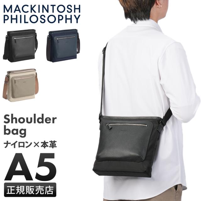 商品レビューで+5%｜マッキントッシュ フィロソフィー ショルダーバッグ  メンズ レディース ブランド 軽量 小さめ 斜めがけ 縦型 ミニ A5 5M17 MACKINTOSH PHILOSOPHY 17733