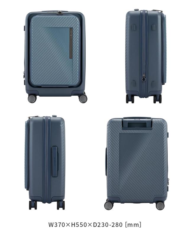 商品レビューで+5%｜サムソナイト スーツケース 機内持ち込み Sサイズ SS 33L/42L 小型 小さめ 拡張機能 フロントオープン ブックオープン 4輪 双輪 キャリーケース ジップリックスFT スピナー55 エキスパンダブル Samsonite ZIPPRIX FT UE9*48001 商品レビューで+5%｜サムソナイト スーツケース 機内持ち込み Sサイズ