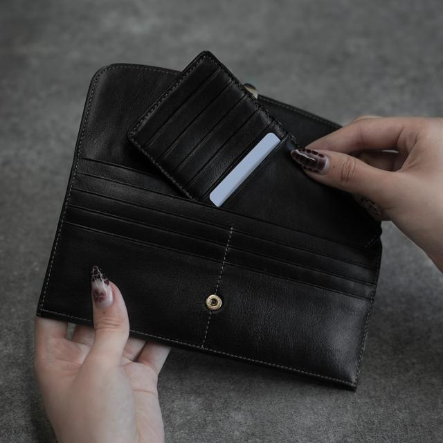 商品レビューで+5%｜コムサ 長財布 レディース ブランド レザー 本革 大容量 大きめ 薄型 薄い財布 かぶせタイプ ロングウォレット レジェ COMME CA 74811_9