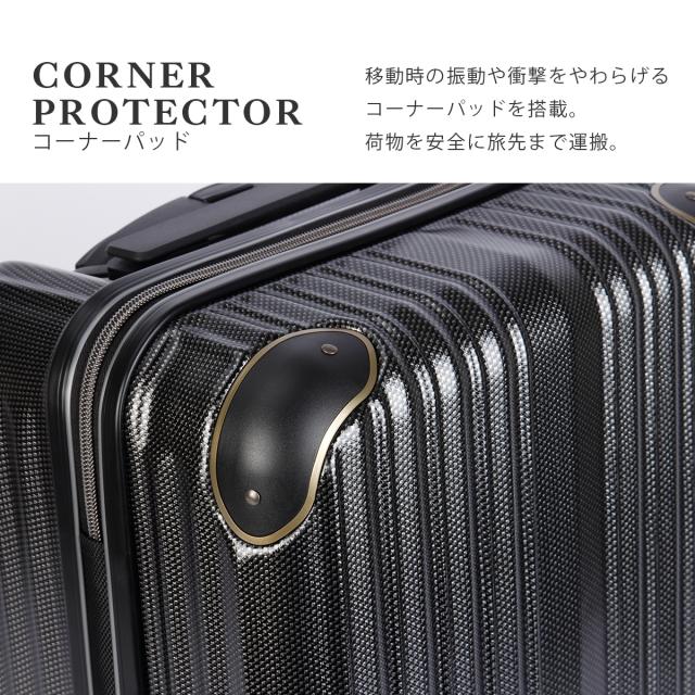 商品レビューで+5%｜ワイズリー スーツケース 機内持ち込み Sサイズ SS 27L 軽量 小型 小さめ コインロッカー 4輪 双輪 キャスターストッパー キャリーケース キャリーバッグ スパーク2 wise:ly SPARK2 338-2500_6