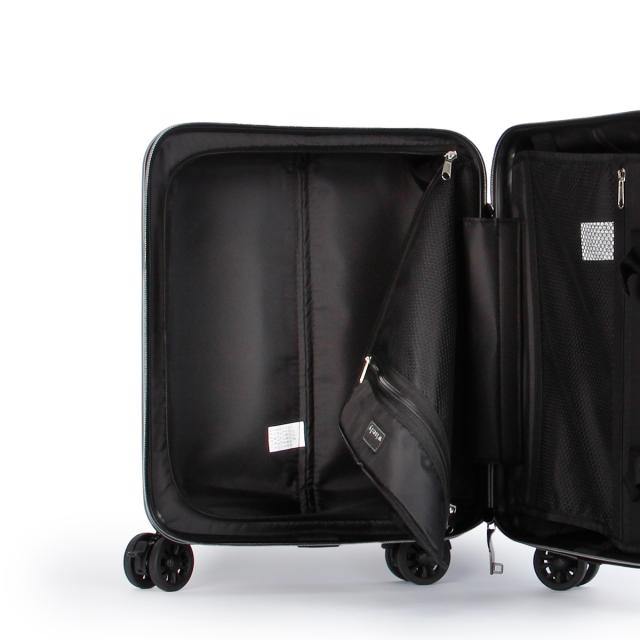 商品レビューで+5%｜ワイズリー スーツケース 機内持ち込み Sサイズ SS 27L 軽量 小型 小さめ コインロッカー 4輪 双輪 キャスターストッパー キャリーケース キャリーバッグ スパーク2 wise:ly SPARK2 338-2500_9