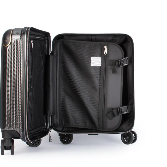 商品レビューで+5%｜ワイズリー スーツケース 機内持ち込み Sサイズ SS 27L 軽量 小型 小さめ コインロッカー 4輪 双輪 キャスターストッパー キャリーケース キャリーバッグ スパーク2 wise:ly SPARK2 338-2500_10