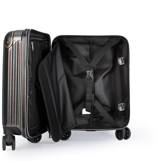 商品レビューで+5%｜ワイズリー スーツケース 機内持ち込み Sサイズ SS 27L 軽量 小型 小さめ コインロッカー 4輪 双輪 キャスターストッパー キャリーケース キャリーバッグ スパーク2 wise:ly SPARK2 338-2500_11