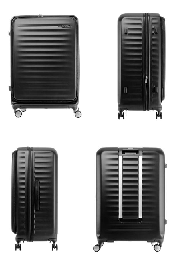 商品レビューで+5%｜アメリカンツーリスター フロンテック スーツケース Lサイズ 98L 112L 拡張機能 横開き フロントオープン AmericanTourister FRONTEC HJ3-014_3