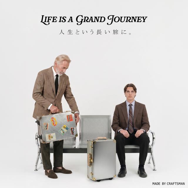 商品レビューで+5%｜メイドバイクラフトマン アルミ スーツケース 機内持ち込み 日本製 豊岡 26L Sサイズ SS トランクケース キャリーケース レトロ アルミボディ アルミフレーム アルミ合金 MADE BY CRAFTSMAN MBC-001_3