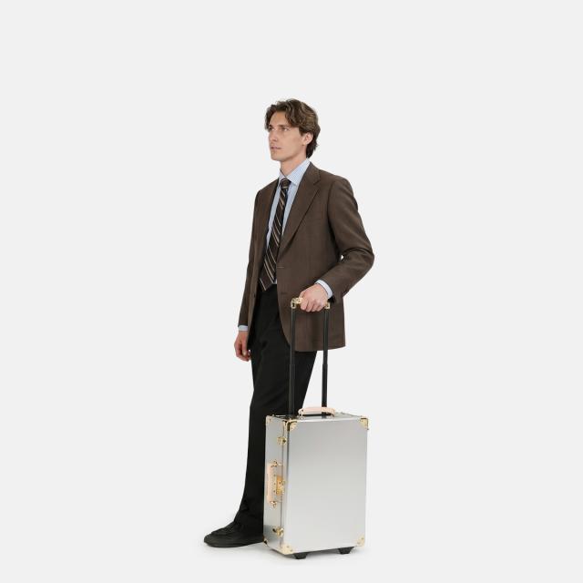 商品レビューで+5%｜メイドバイクラフトマン アルミ スーツケース 機内持ち込み 日本製 豊岡 26L Sサイズ SS トランクケース キャリーケース レトロ アルミボディ アルミフレーム アルミ合金 MADE BY CRAFTSMAN MBC-001_5