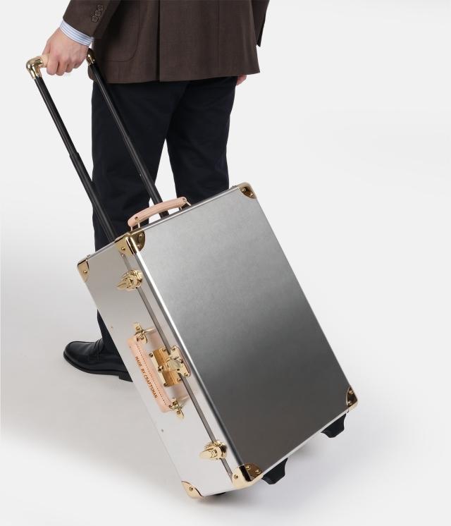 商品レビューで+5%｜メイドバイクラフトマン アルミ スーツケース 機内持ち込み 日本製 豊岡 26L Sサイズ SS トランクケース キャリーケース レトロ アルミボディ アルミフレーム アルミ合金 MADE BY CRAFTSMAN MBC-001_7