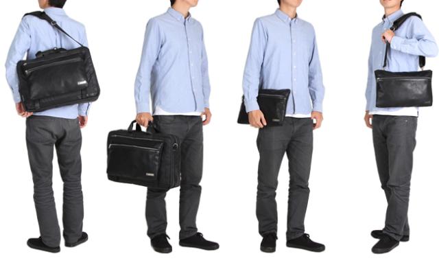 商品レビューで+5%｜プロスペリティ ビジネスバッグ メンズ フェイクレザー 合皮 撥水 着脱 クラッチバッグ ショルダーバッグ A4 B4 PRO-SPERITY PCRA-04 アウトレット【在庫限り】_2