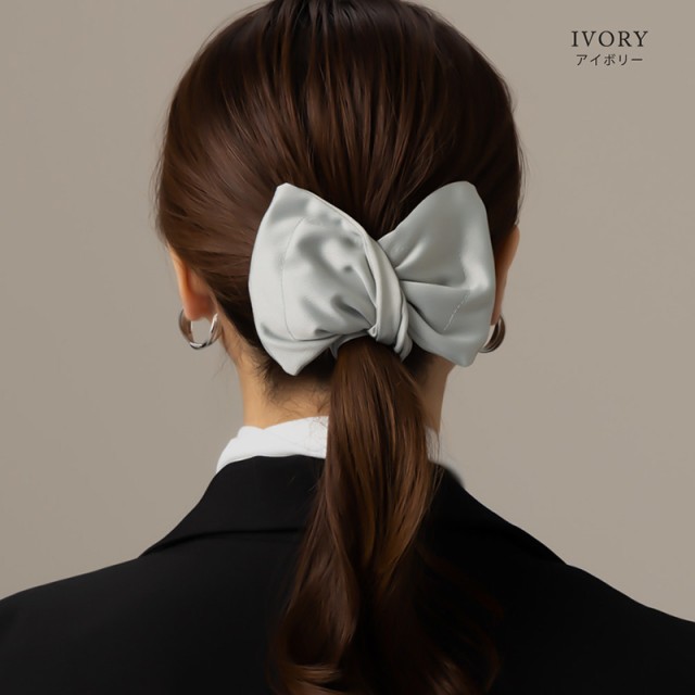  デフトバン ワイヤーポニー ヘアアクセサリー リボン お団子 ヘアメーカー ワイヤー 大人っぽい おしゃれ 巻き付け 布 光沢感 ギブソンタック 風 シニヨン 使い方 小さめ 簡単 ヘアレンジ 動画