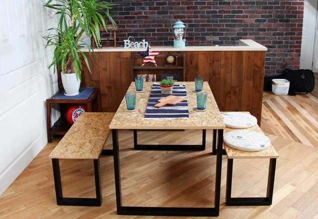 西海岸インテリア 二人掛けベンチ ダイニングチェア アジャスター付き アメリカ西海岸スタイル ヴィンテージ 男前インテリアの通販はau Pay マーケット 家具のインテリアオフィスワン