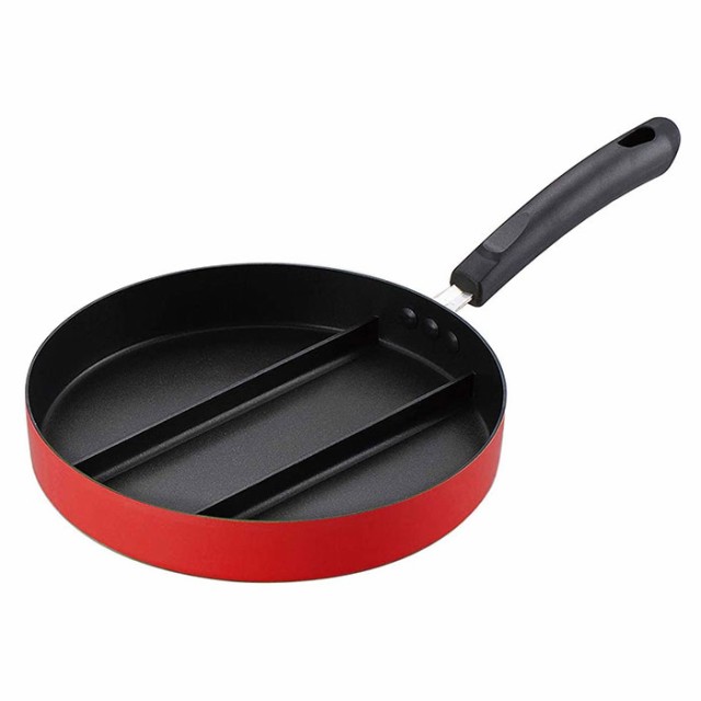 アーネスト Arnest 玉子焼き器 レッド 24cm ガス火専用 センター