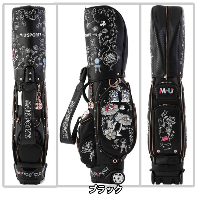 MUスポーツ キャディバック キャスター付き ローリングソール ピンク