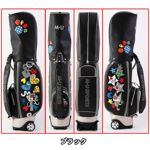 703R2122　M・U SPORTS　MUスポーツ　レディース キャディバッグ　ローリングソール　キャスター付き　ゴルフバッグ　レアモノ　_3