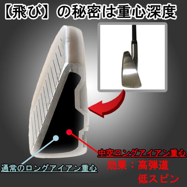 【2本セット】 GZ-373　ゲインゼニス　中空ロングアイアン　ゴルフクラブ　GainZenith　ドライビングアイアン　まとめ買い　_3