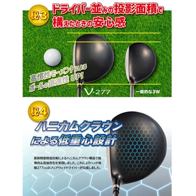 リンクスゴルフ パララックス V-277 フェアウェイ ドライバー