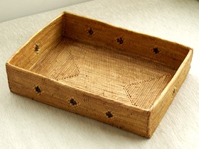 タオル用スクエアボックス アタ アジアン雑貨 バリ おしゃれ リゾート かご アタ製品 バリ島 バリ雑貨 バリ風 インテリア_1
